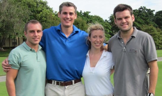 Golf - Brad, Pete, Elyssa and Andrew