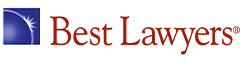 The image features the logo of 'Best Lawyers,' with the text in red and an abstract blue and white icon on the left side.