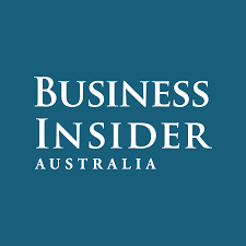Business Insider Australia logo featuring white text on a teal background.