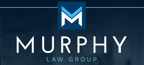 Logo of Murphy Law Group featuring a stylized "M" above the text "Murphy Law Group" set against a dark background.